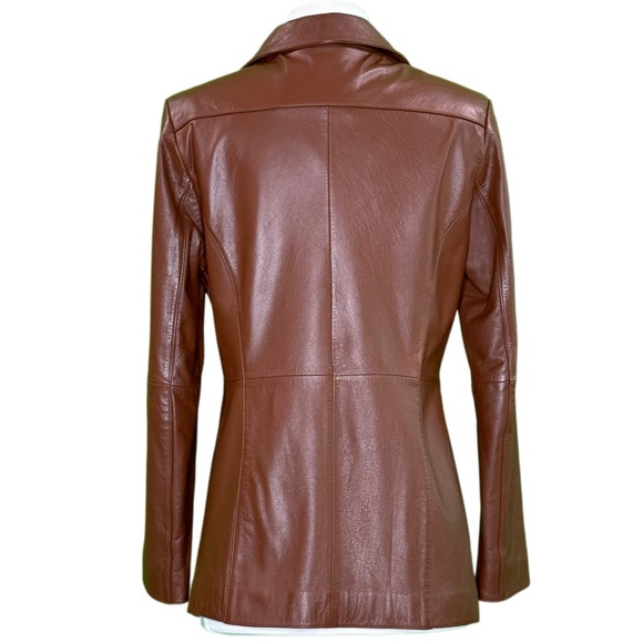 Wilsons Leather Brown Classic Leather Jacket - Picture 4 of 10